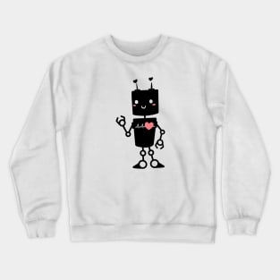 Lovebot black Crewneck Sweatshirt